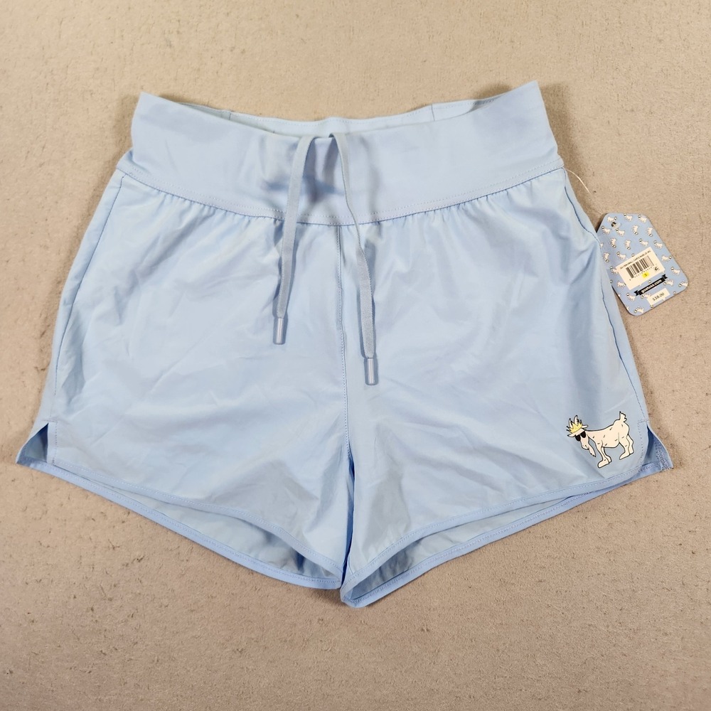 GOAT USA Women's Athletic Shorts S Carolina Blue Lined Running GU-1509 NWT